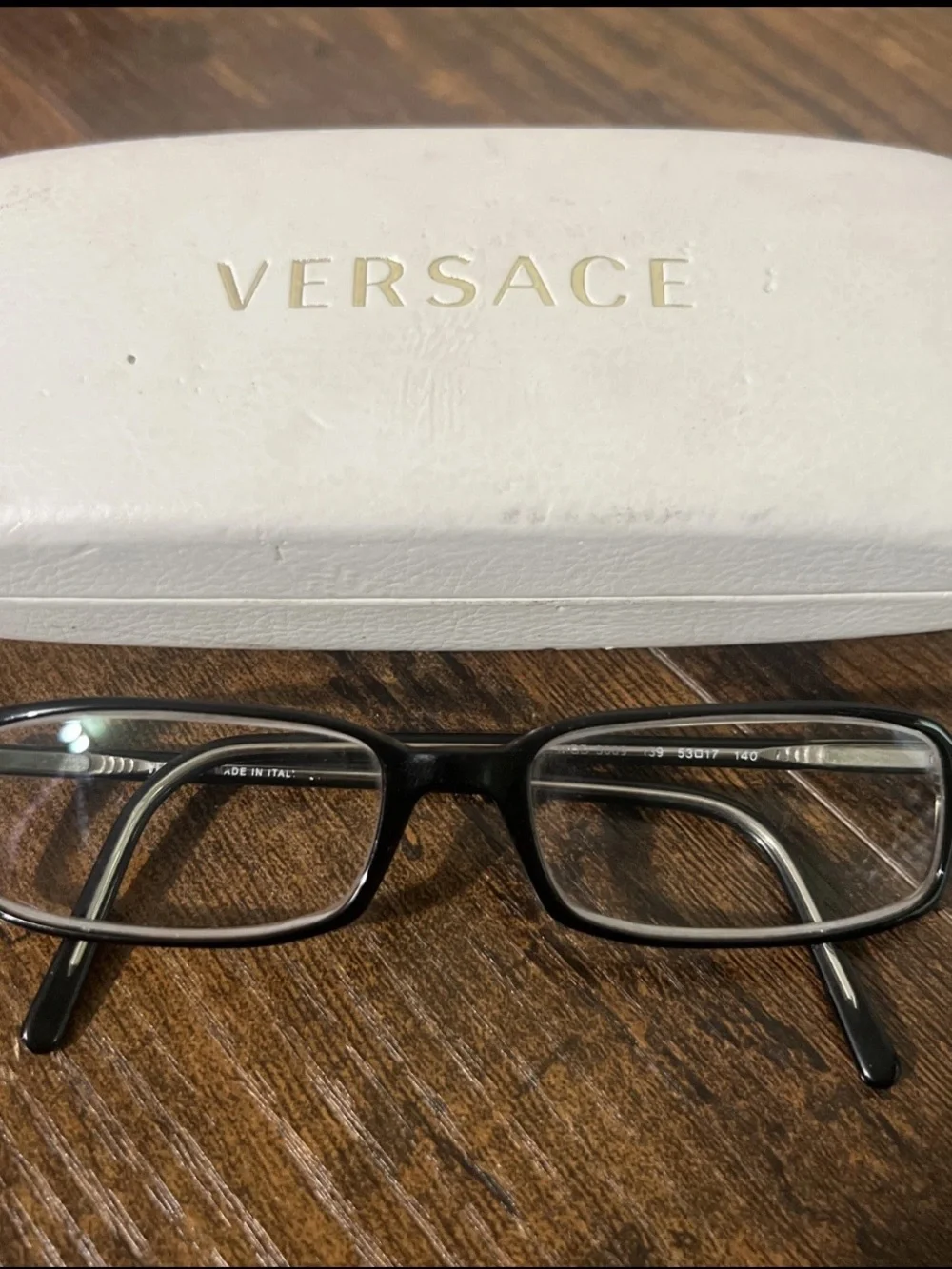 Versace MOD 3009 139 53{}17 Eyeglass Frames + Case. Italy.
